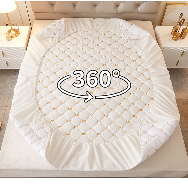 Protector de colchón impermeable bordado para durmientes calientes