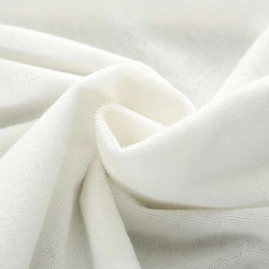 Protector de colchón de algodón impermeable blanco acogedor de 160 g/m²