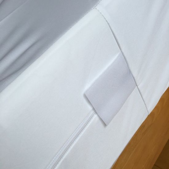 Protector impermeable del colchón de la materia textil del hogar de la cubierta del colchón con cremallera